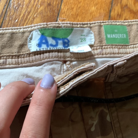 Anthropologie The Wanderer Beige Camo Print Cargo Shorts - Picture 4 of 5